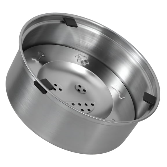 ACDANC Dog Water Bowl No Spill Dog Water Bowl Slow Feeder Dog Water Bowl With Floating Disk