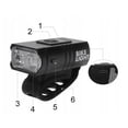 thumbnail image 5 of Luz de bicicleta YONGSHENG USB recargable 800lm Faro de ciclismo, 5 of 5