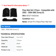 thumbnail image 2 of Floor Mat Set 3 Piece - Compatible with 2002 - 2006 GMC Envoy XL 2003 2004 2005, 2 of 2