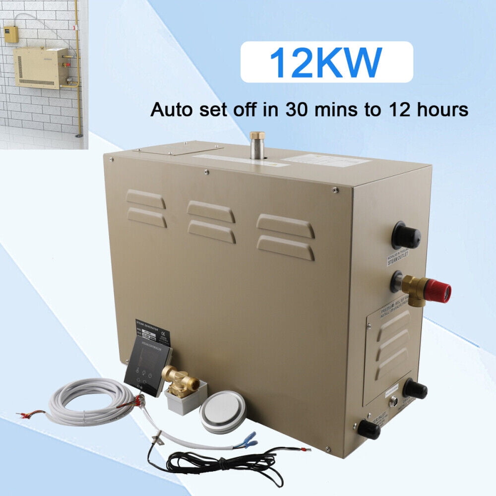NICCOO 12KW Commercial SelfDraining Steam Generator Shower System Home