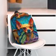 thumbnail image 3 of Disketp Colorful Textured Chihuahua Mochila Escolar de 15 Pulgadas, Mochila Ligera para Estudiantes, Viajes y Trabajo, Cómoda y Resistente para el Uso Diario, 3 of 6