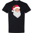 thumbnail image 3 of Inktastic Santa Claus Head Illustration T-Shirt, 3 of 5