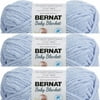 Spinrite Bernat Baby Blanket Yarn-Baby Blue, 1 Pack of 3 Piece