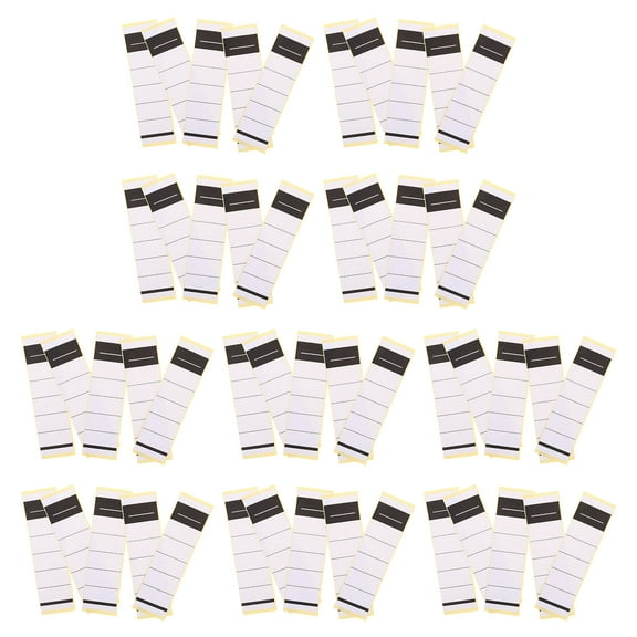 GAXIRE 50-Pack White Shelf Label Strips for Organizing Files, Documents, Laboratory, Office, and Cataloging Needs