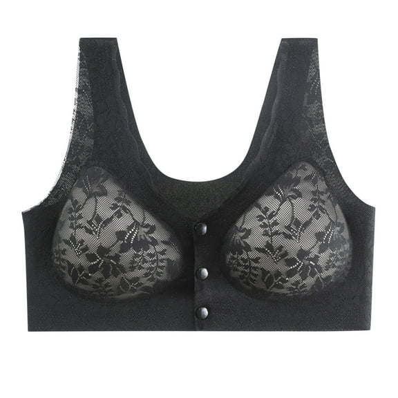 Admvng Bras for Women Fashion Lace Front Buckle Gathers for A Beautiful Back without Any Marks M-3XL