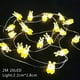 thumbnail image 4 of Conejito de Pascua Zanahoria Cadena de luz LED 2 m 20 luces Lámpara de hadas Alambre de cobre para el hogar Festival de Año Nuevo Decoración de fiesta Regalos Suministros para rega, 4 of 5