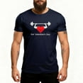 thumbnail image 2 of UVEASISHA Valentines Day Short Sleeve T Shirts for Men Funny Heart Print Crewneck Graphic Tees Regular Fit Casual Gym Workout Shirt Navy XXL, 2 of 6