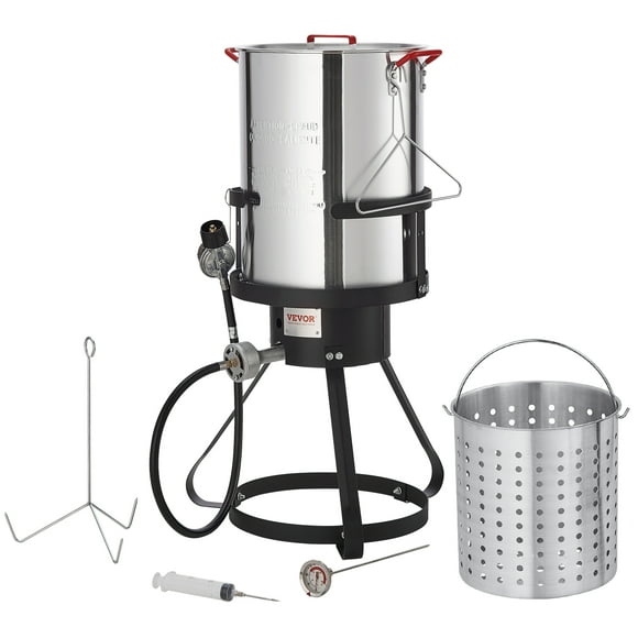VEVOR 30 qt 54,000 BTU Aluminum Turkey Deep Fryer