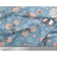 thumbnail image 2 of Soimoi Rayon Crepe Fabric Dot & Cocktail Beverages Print Fabric by Yard 46 Inch Wide, 2 of 3