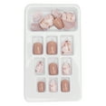 thumbnail image 1 of Uñas postizas para mujer, 24 piezas de uñas postizas para mujer, pegamento para uñas postizas de cobertura completa en uñas optimizadas para la excelencia, 1 of 8