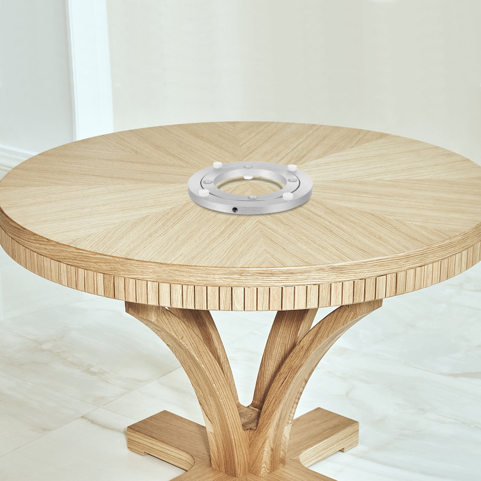 2 Count Turntable Base Smart Rotating Bearing Dining Furniture Round Swivel Plate Professional