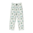 thumbnail image 6 of Uemuo Whale And Turtle Pattern Men's Wide Leg Palazzo Lounge Pants with Pockets Light Weight Loose Comfy Casual Pajama Pants-Large, 6 of 9