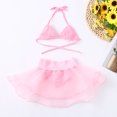 thumbnail image 5 of FRSASU Clearance Summer Kids Baby Girls Floral Print Vest Tulle Swimwear Swimsuit Bikini Outfits, 5 of 9