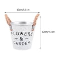 thumbnail image 4 of 4Pcs Iron Flower Buckets Iron Flower Containers Flower Planters for Balcony, 4 of 4