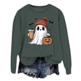 thumbnail image 1 of VBARHMQRT Chandails Amusants pour Femmes Manches Longues Décontractées T-Shirts Graphiques Chandails Col Rond Chandails à Enfiler pour Femmes, 1 of 4
