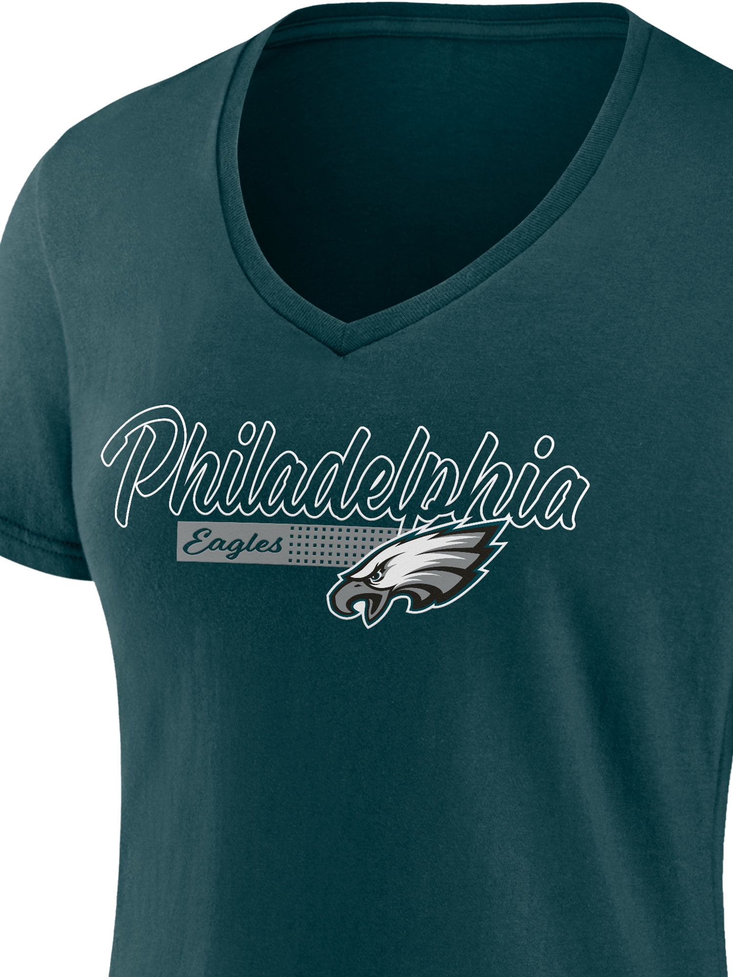 NFL Philadelphia Eagles Women's Cotton Green Short Sleeve T-Shirt
