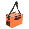 thumbnail image 3 of Bolsa de agua para pesca, cubo para peces, EVA, portátil, plegable, para peces vivos, bolsas de pesca gruesas multifuncionales, color naranja, 3 of 5