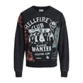 thumbnail image 5 of Netflix Stranger Things Men's and Big Men's Hellfire Club Crewneck Sweatshirt, Sizes XS-3XL, 5 of 5