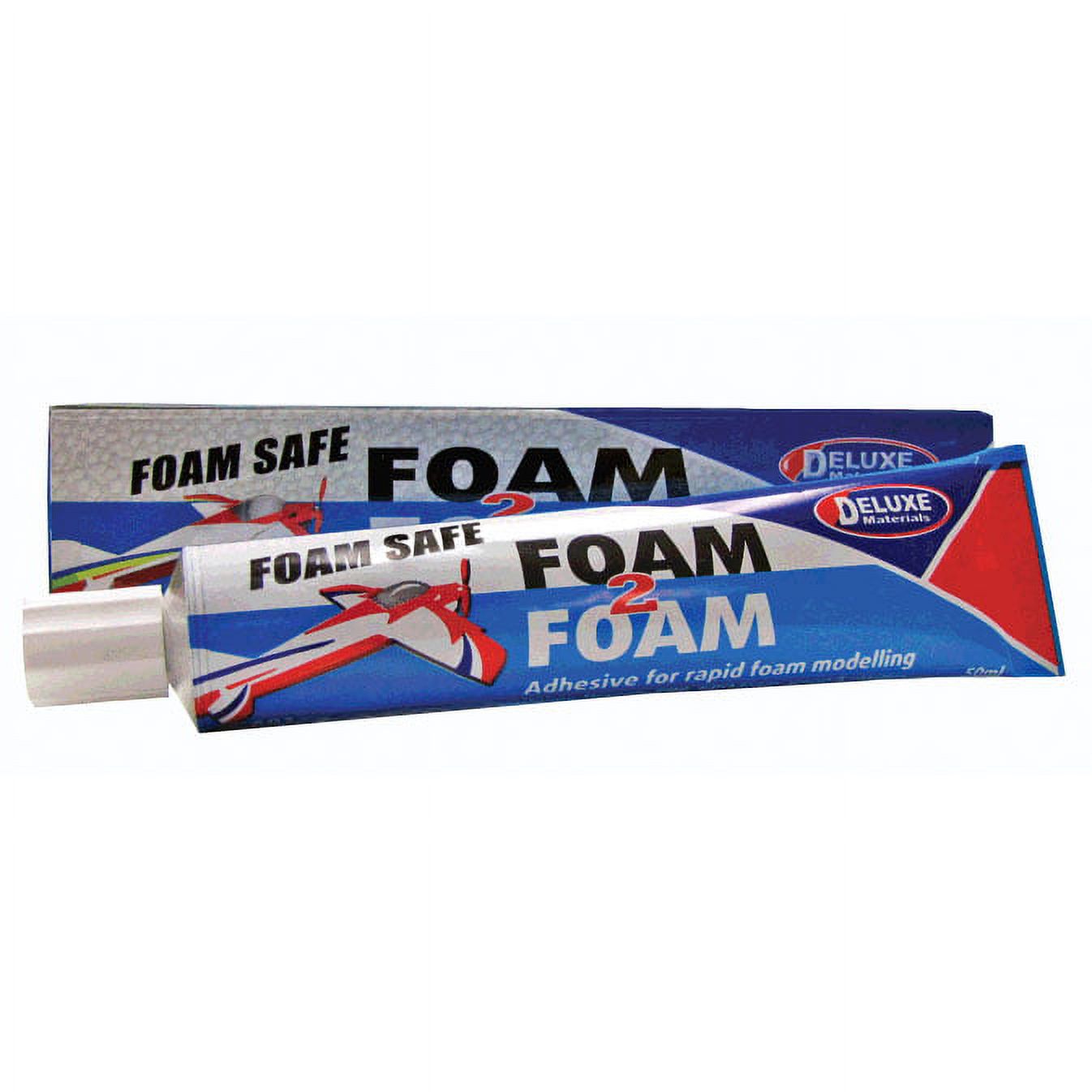 Deluxe Materials Foam 2 Foam, Foam Safe Glue, 50ml: EPO, EPS, Wood, DLMAD34
