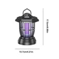 thumbnail image 4 of Solar Powered Bug Zapper and Camping Lantern, Rechargeable LED Mosquito Killer with 3 Light Modes, IPX6 Waterproof Insect Trap for Outdoor Hiking, 1 Pack, 4 of 6