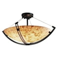 thumbnail image 2 of Justice Design Group Alr-9712-35 Alabaster Rocks 28" Round Bowl Semi Flush Mount Ceiling, 2 of 2