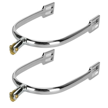 EBTOOLS English Horse Spurs, Simple English‑Style English‑Style Roping Spurs, Beautiful Appearance Horse Spurs Farm Dressage Ranch Entertainment