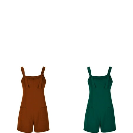 Wijhcboe 2 Pack Women s Lace Jumpsuit Tie Shoulder Overall Shorts Jumpsuit plus Size Scoop Neck Romper Jumpsuit Bodysuit Jumpsuit for Women With Women Jumpsuit Sexy Velour Jumpsuit Women
