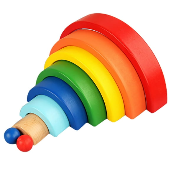 Stacking Game Set Creative Wood Building Block Toy Educational Toy for Kids
