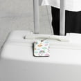 thumbnail image 5 of Square 2Pack PU Leather Bunny on Balloons Cruise Luggage Tag with Privacy Cover and Stainless Steel Ring - Suitable for Travel Handbags Backpacks Luggage Tags, 5 of 6