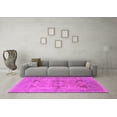 thumbnail image 3 of Ahgly Company Indoor Square Oriental Pink Industrial Area Rugs, 3' Square, 3 of 4