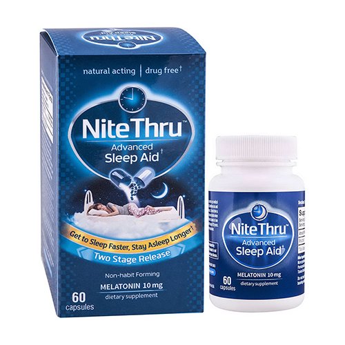 Nite Thru Advanced Sleep Aid Capsules, 60 Ea, 2 Pack