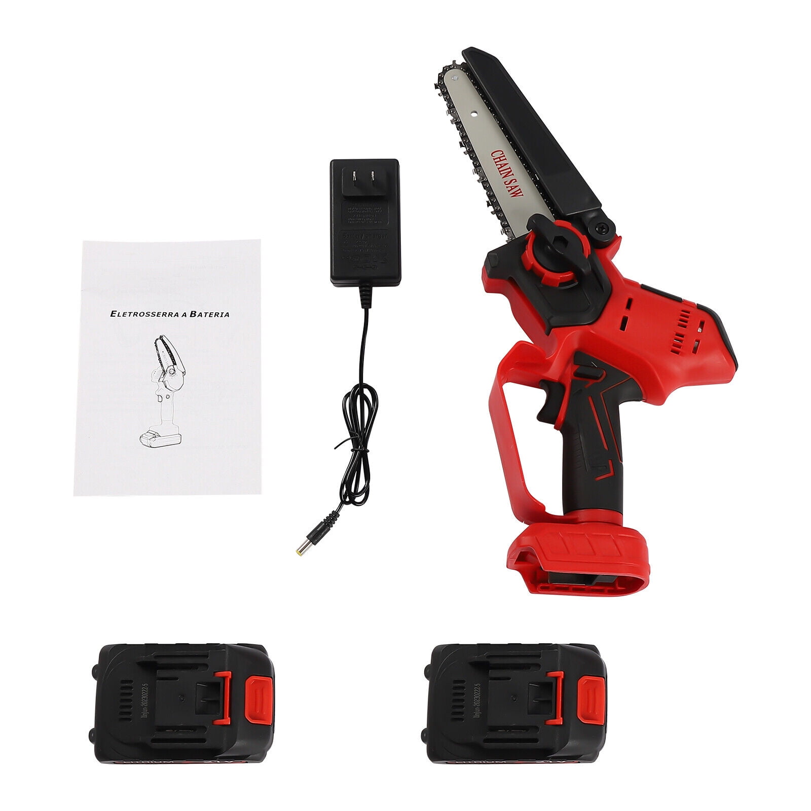 6'' Electric Compact Chainsaw Tree Cutting Logging Chainsaws Handheld Tool