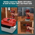 thumbnail image 6 of for Dewalt & for Milwaukee to for Bauer Battery Adapter, Fit for Dewalt 18v-20v & for Milwaukee 18v M18 Lithium Batteries, Work for Bauer Series 20V MAX Cordless Tool, 6 of 10