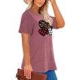 thumbnail image 2 of Anbech Love Heart Plus Size T-Shirts for Women Graphic Valentine's Day Short Sleeves Tees T-Shirt with Round Neck, 2 of 4