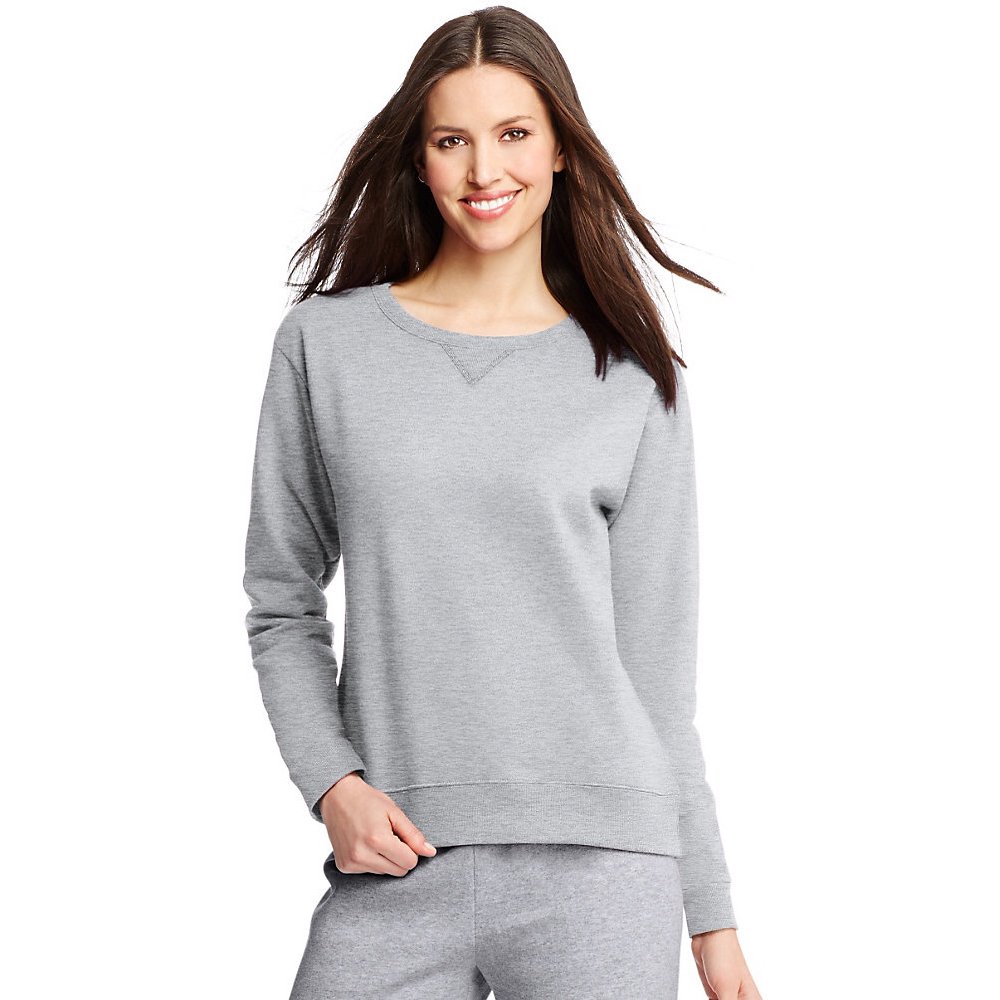 hanes comfortsoft ecosmart women's crewneck sweatshirt