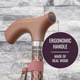 thumbnail image 3 of Bastón plegable Switch Sticks para mujer y hombre - Ajustable de 81 a 94 cm, ligero, con mango ergonómico de madera y punta de goma antideslizante. Soporta 120 kg. Bastones para mujer para mayor estab, 3 of 5