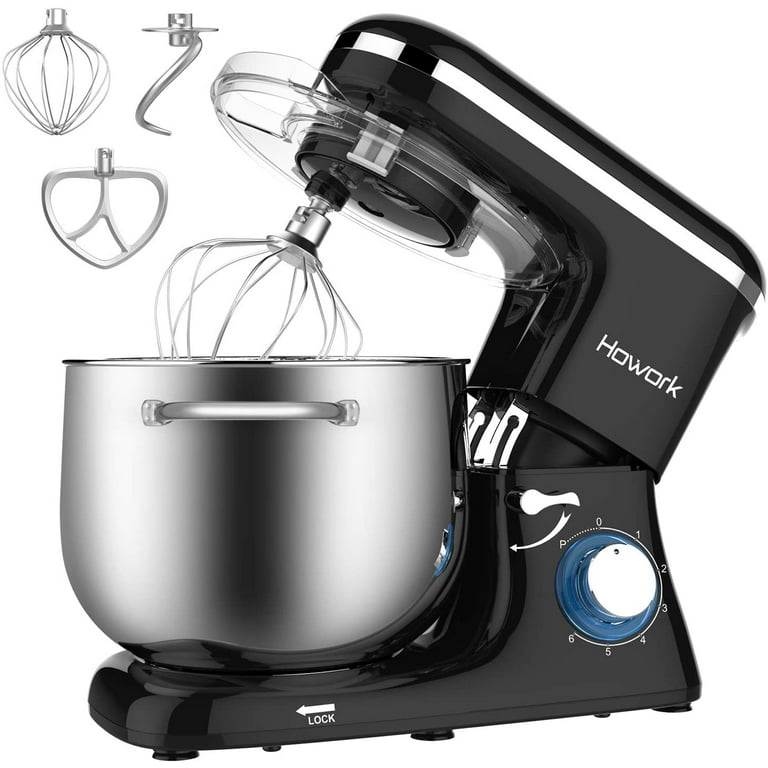 HOWORK Stand Mixer, 8.45 QT Bowl 660W Food Mixer, Multi Functional Kitchen  Electric Mixer With Dough Hook, Whisk, Beater 