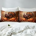 thumbnail image 4 of Erosebridal Rustic Turkey Fitted Sheet Full, Fall Maple Leaf Bedding Set Full Size, Pumpkin Decor 3 Pieces（No Top Sheet）, 4 of 6