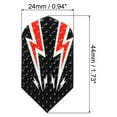 thumbnail image 2 of Uxcell Vuelo de Dardos Slim, 3 Paquete de Accesorios de Dardos de Papel de Aluminio, Negro Rojo, 2 of 5
