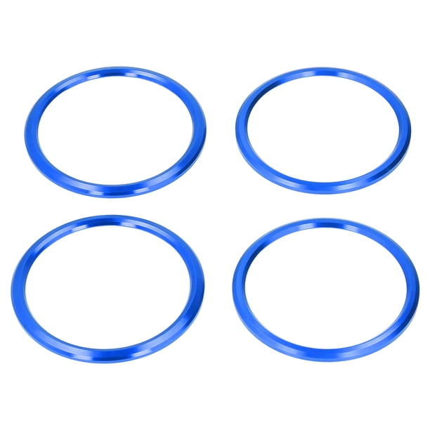Cubierta de anillo de salida de CA cubierta de ventilación de aire acondicionado antioxidante moldura aleación de aluminio resistencia a la abrasión 4 unids/set para estilo ANGGREK Otros