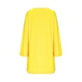 thumbnail image 5 of Zedker Dresses for Womens 2025 Casual Long Sleeve Cozy Tshirt Fashion Fall Outfits Yellow Plus Size XXL, 5 of 7