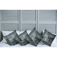 thumbnail image 2 of Ambesonne City Throw Pillow Cover 4 Pack, Aerial Night Landscape, 16", Grey, 2 of 5