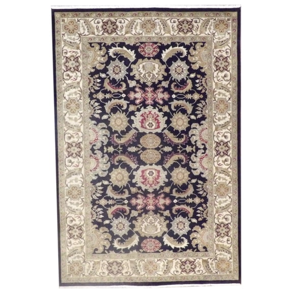 Wahi Rugs Hand Knotted Fine Persian Kashan 6'0"x9'0" -W914