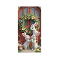 thumbnail image 2 of Yhmxh Guirnalda de Pascua para puerta, Guirnalda de Feliz Pascua para porche, Guirnalda de conejo para porche, Letrero de bienvenida, Decoración para puerta principal, Huevos de Pascua colgantes de, 2 of 5