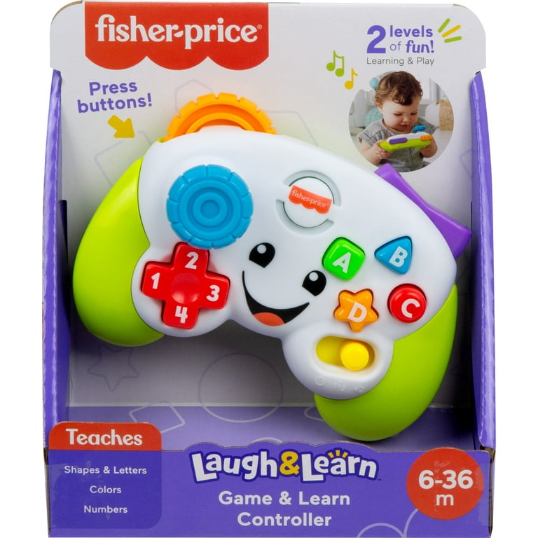 Fisher-Price Laugh & Learn Game & Learn Controller Musical Baby Toy with  Lights, Green - Walmart.com