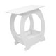 thumbnail image 4 of Mesa auxiliar, escritorio de café, muebles de dormitorio, decoración del hogar, estante de almacenamiento, mesita de noche para Altura 46 cm, 4 of 9