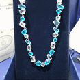 thumbnail image 2 of COLLAR GEMA CRISTALES COMPLETO AZUL SWAROVSKI + KIT DE REGALO, 2 of 5