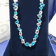 thumbnail image 2 of COLLAR GEMA CRISTALES COMPLETO AZUL SWAROVSKI + KIT DE REGALO, 2 of 5
