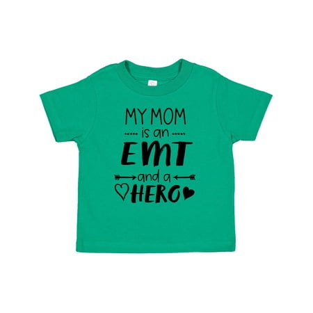 

Inktastic My Mom is an EMT and a Hero Gift Toddler Boy or Toddler Girl T-Shirt