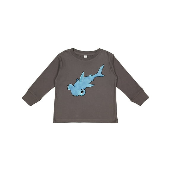 Inktastic Cute Hammerhead Shark Boys or Girls Long Sleeve Toddler T-Shirt